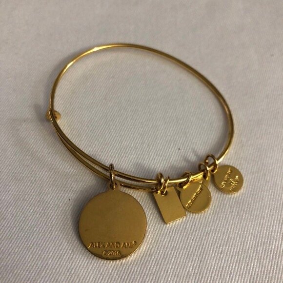 Alex & Ani Basketball Team USA 2016 Gold Tone Bracelet - Picture 2 of 5